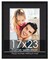 17x23 Frame with Mat - Black 19x25 Frame Wood Made to Display Print or Poster Measuring 17 x 23 Inches with Black Photo Mat